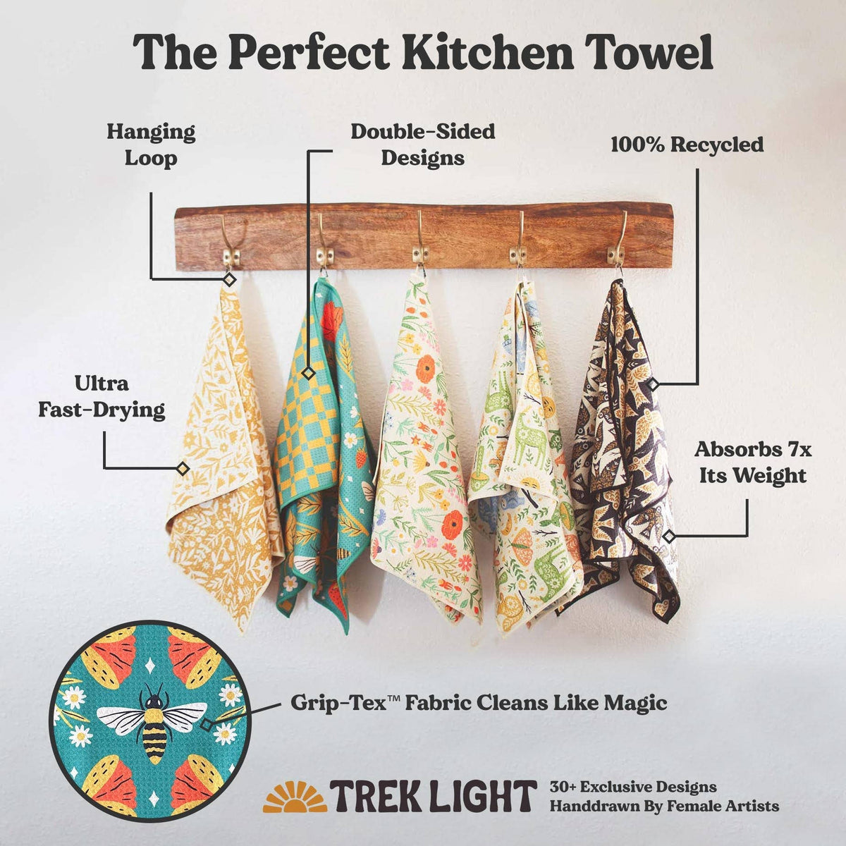 Trek Light - North Carolina Quick-Dry Tea Towel