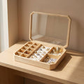Collections by Fame Accessories - Wooden Jewelry Display Box Showcase