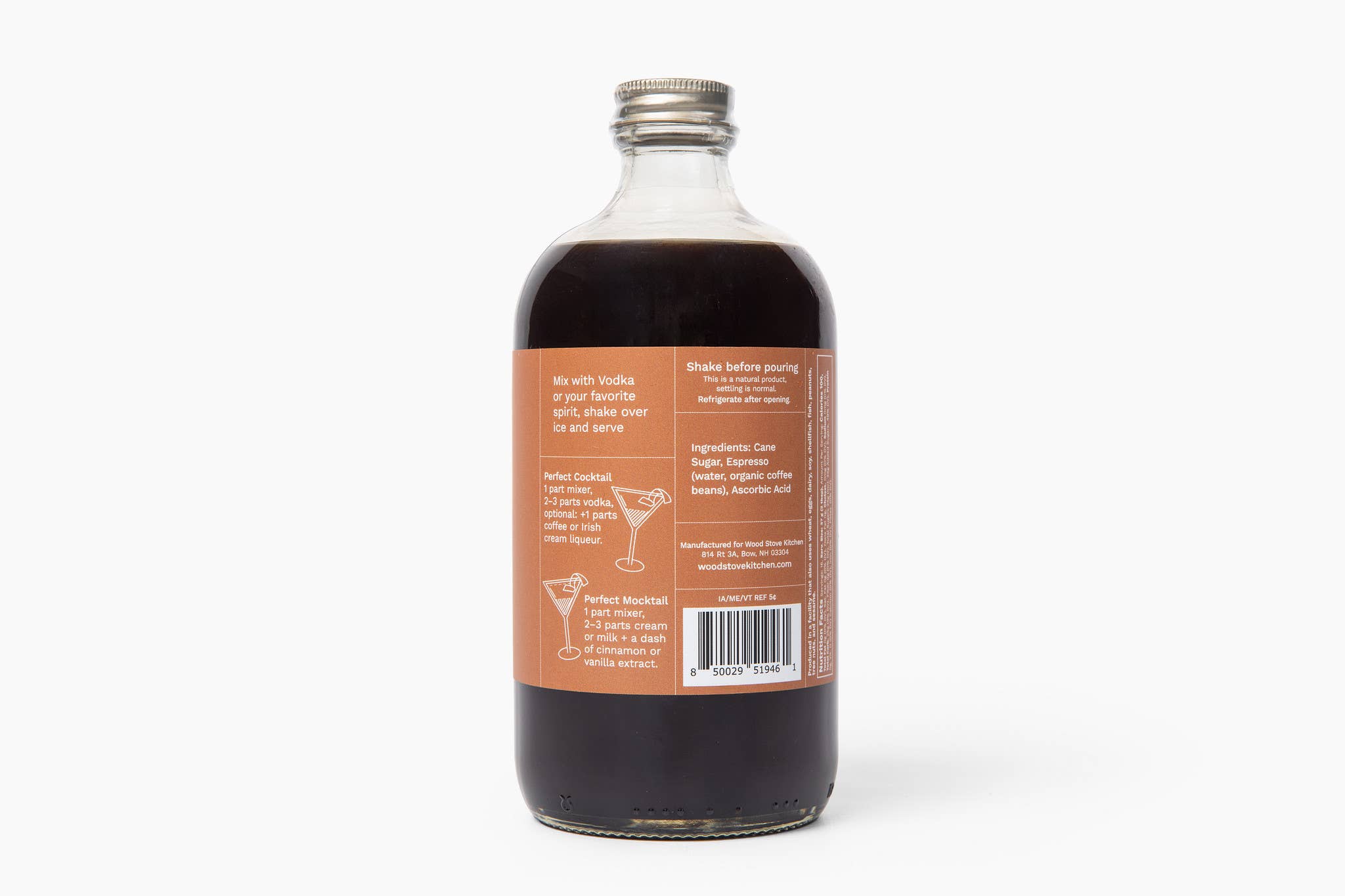 Wood Stove Kitchen - Espresso Martini Cocktail & Mocktail Mixer, 16 fl oz