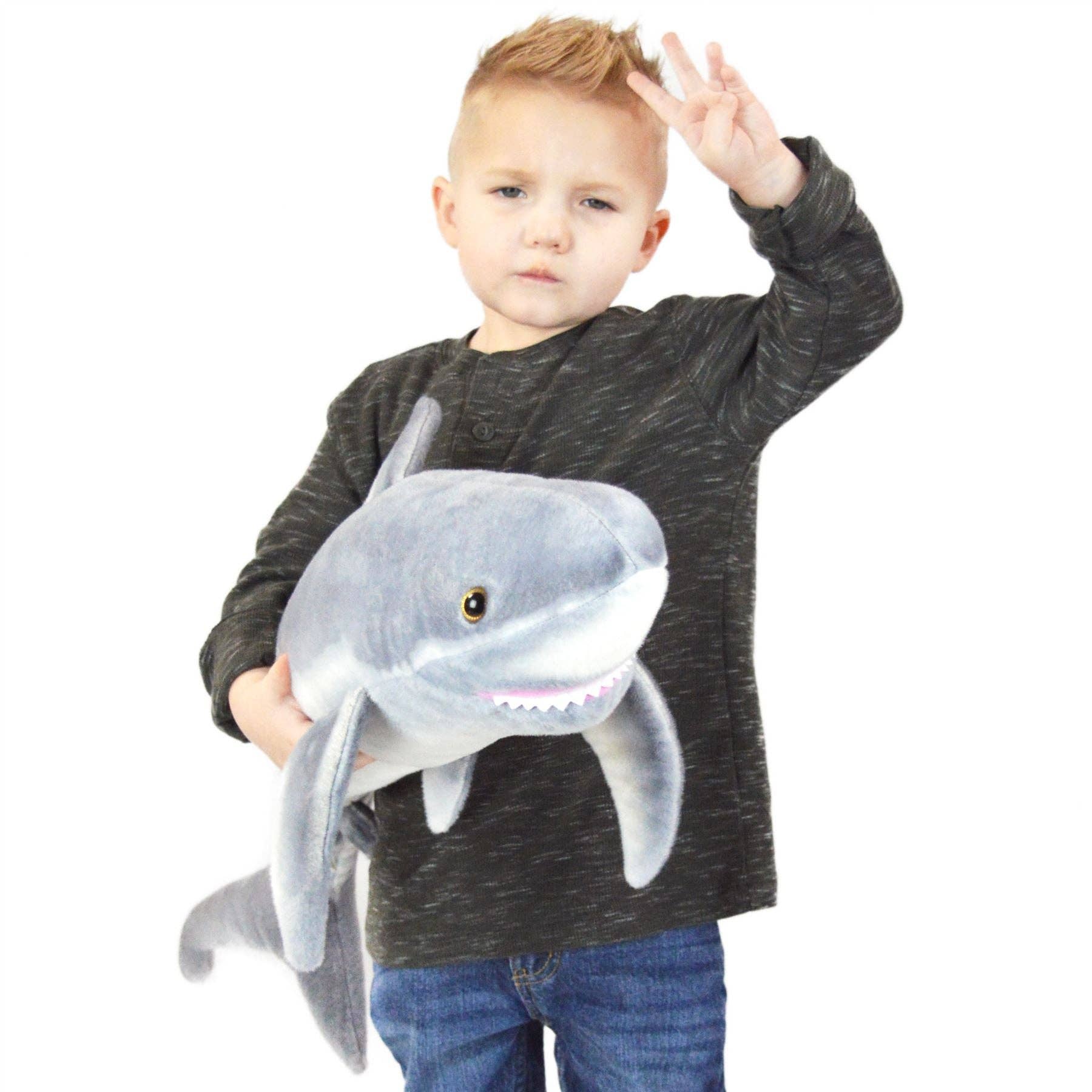 VIAHART Toy Co. - Sammy The Shark | 36 Inch Stuffed Animal Plush | By TigerHart Toys