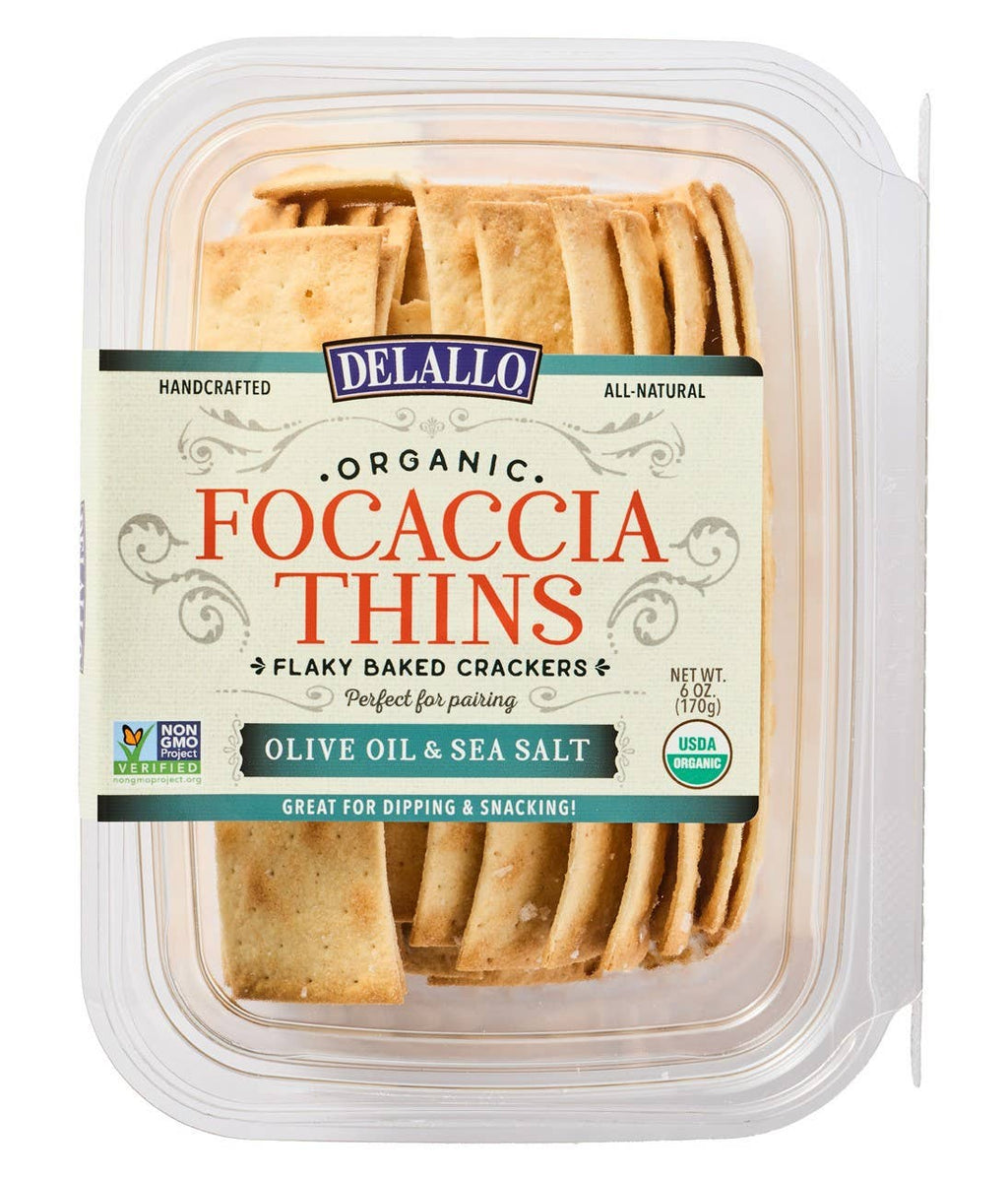 Delallo - Organic Focaccia Thins