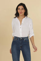 la maison des fibres naturelles - 620090u 100% linen shirt made in Italy