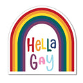 Funatic - About Face Designs - Nice Enough Merch Co - Hella Gay Sticker - Closeout | Funatic