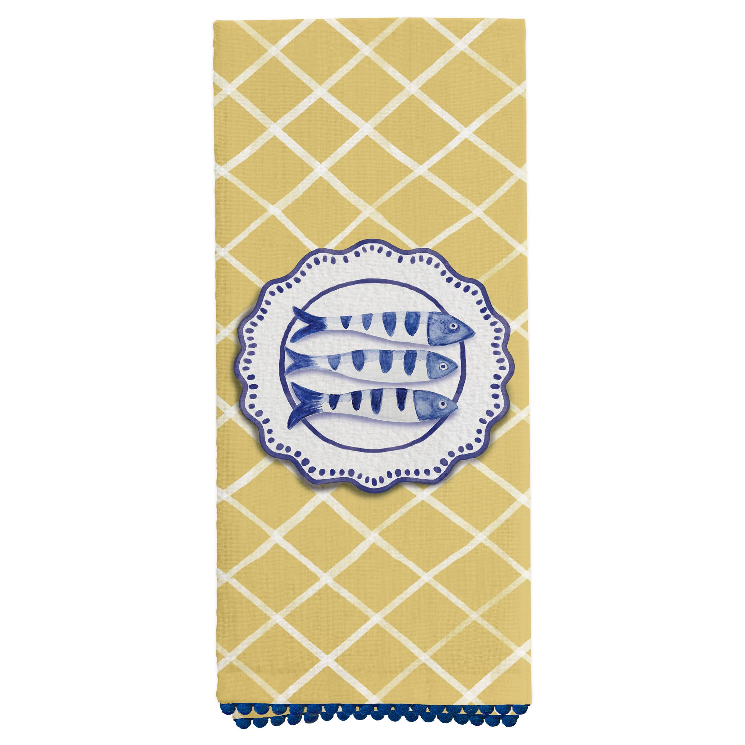 Boston International - Amalfi Cucina Fish 28" Cotton Tea Towels