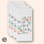 Twisted Wares - Fresh Out of Fucks Premium Cotton Tea Towel