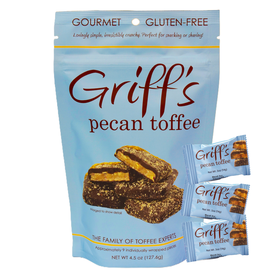 Griff's Toffee - Griff's Pecan Toffee - 4.5oz bag