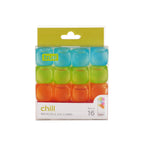 TRUE - Chill Reusable Plastic Ice Cubes - Asst Colors - Pack of 16