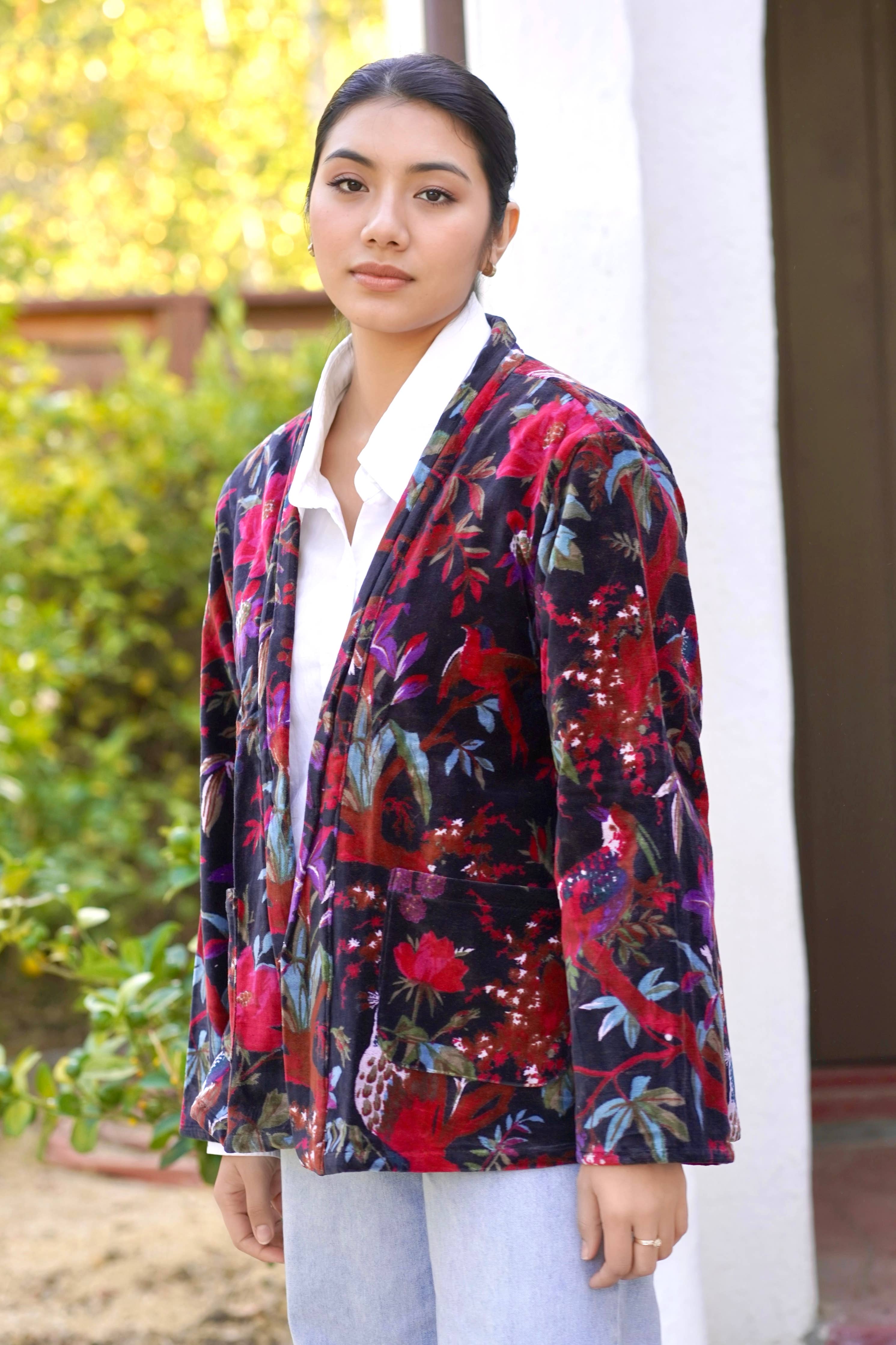 Dolma - Astrid Velvet Jacket Black OS