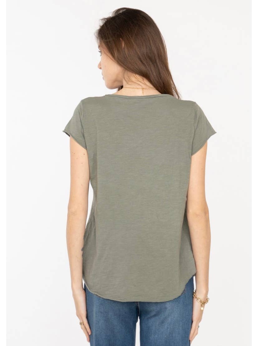 LINEN & COTTON HOUSE - COTTON T-SHIRT ROUND NECK, BASIC 8117