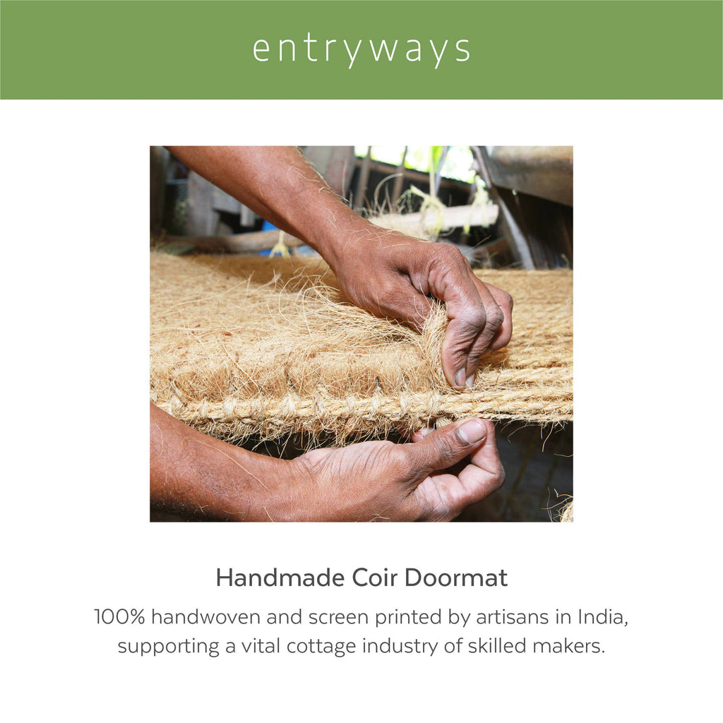 Entryways - Knot-ical Handwoven Coconut Fiber Doormat