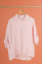 la maison des fibres naturelles - 620090u 100% linen shirt made in Italy