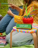 Fred & Friends - Daily Desk Plaque - Desktop Flip Book - 50 Fun Phrases