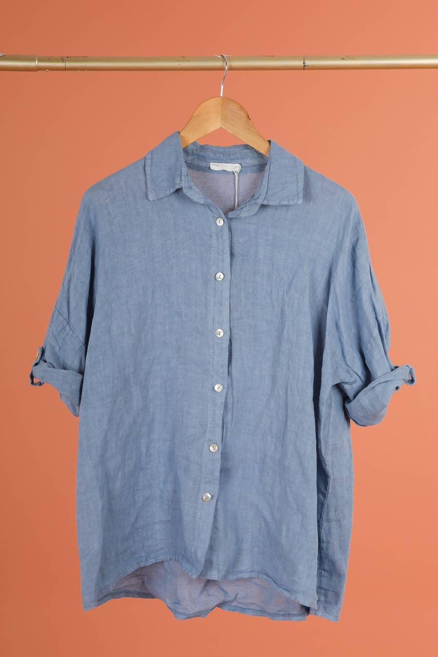 la maison des fibres naturelles - 620090u 100% linen shirt made in Italy