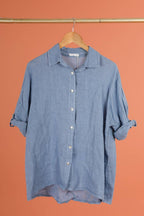 la maison des fibres naturelles - 620090u 100% linen shirt made in Italy