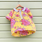Little Journeys Chicago - Bitsy Blouse Peonies Yellow