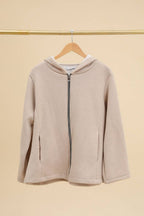 la maison des fibres naturelles - Zip jacket 09568 20% nylon 75% polyester 5% elastic