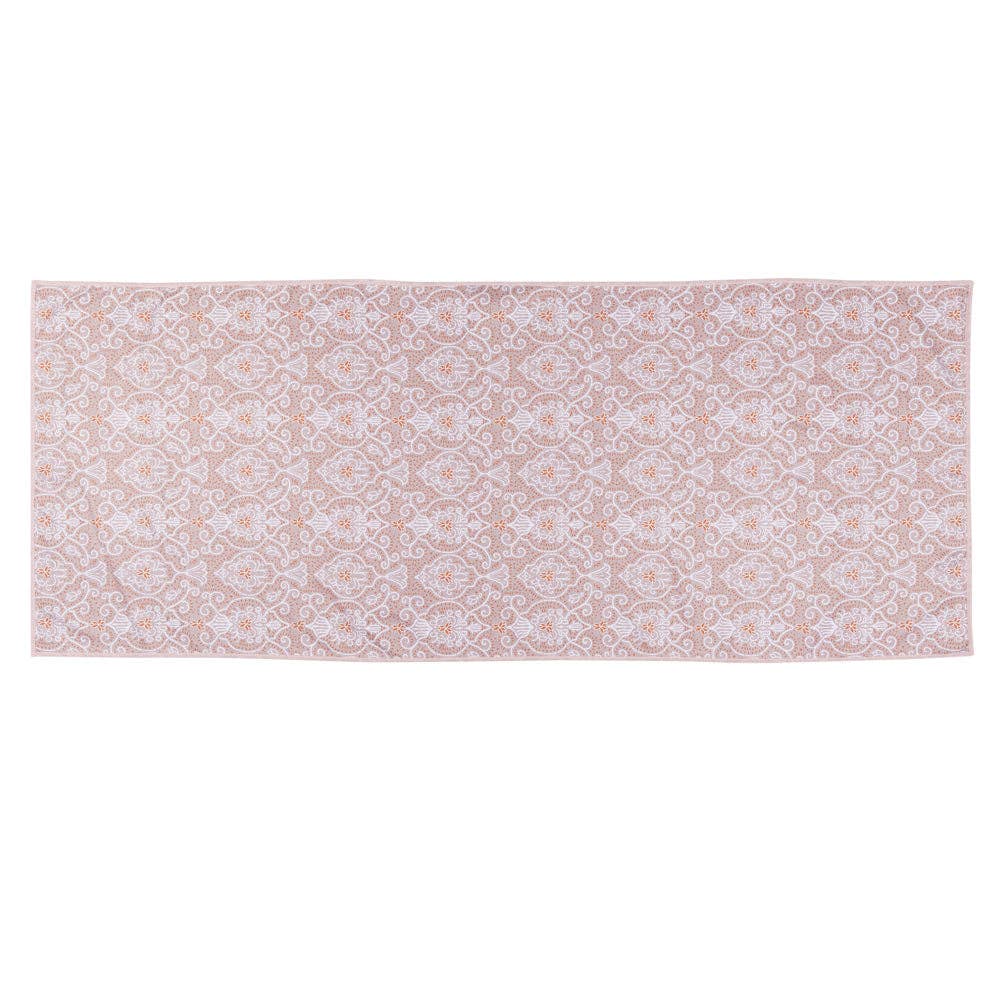 rockflowerpaper - LANTERNS PINK Yoga Towel