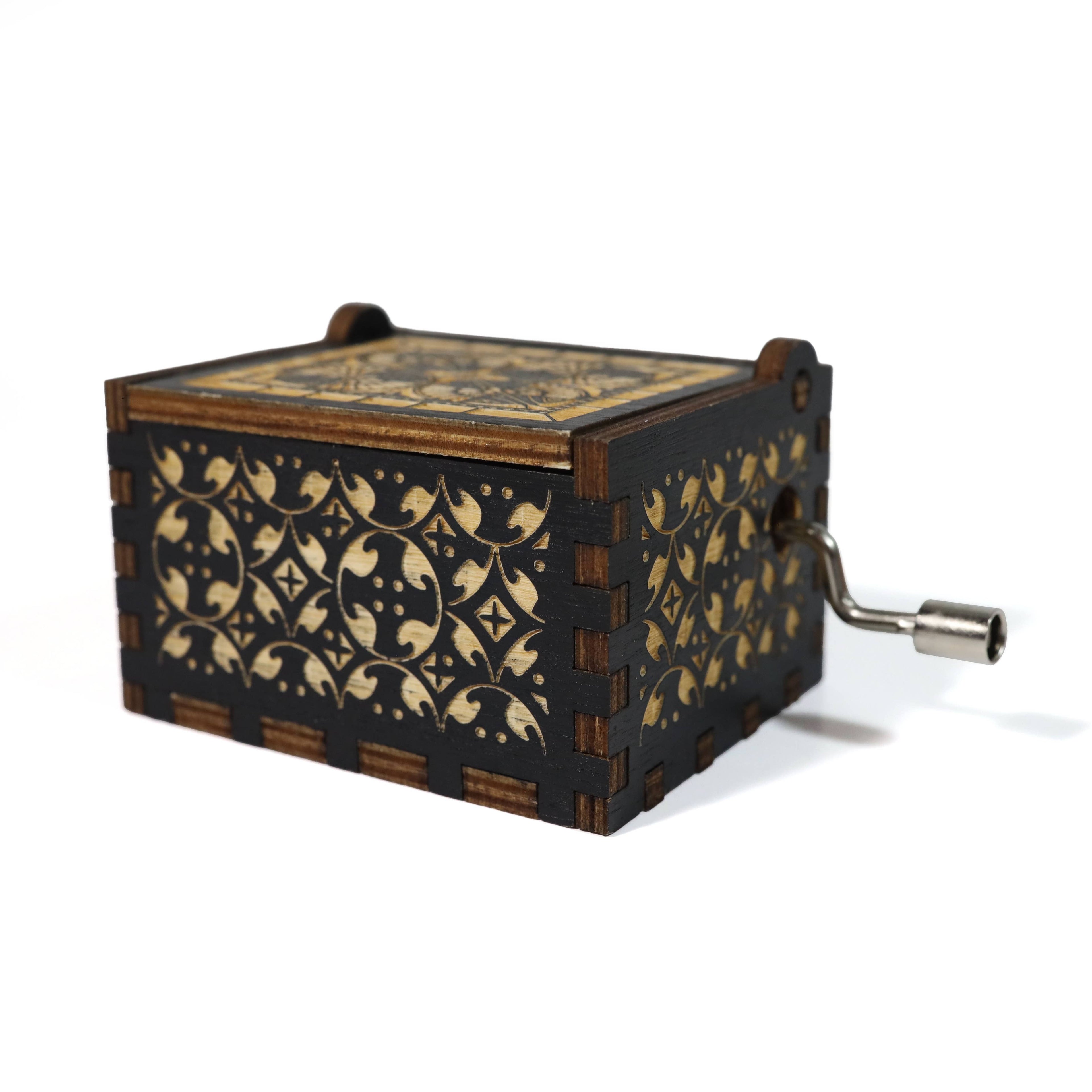 Bad Betty Greeting Co. - Funny Twinkle Twinkle Hand-Crank Music Box - Wooden Lasered