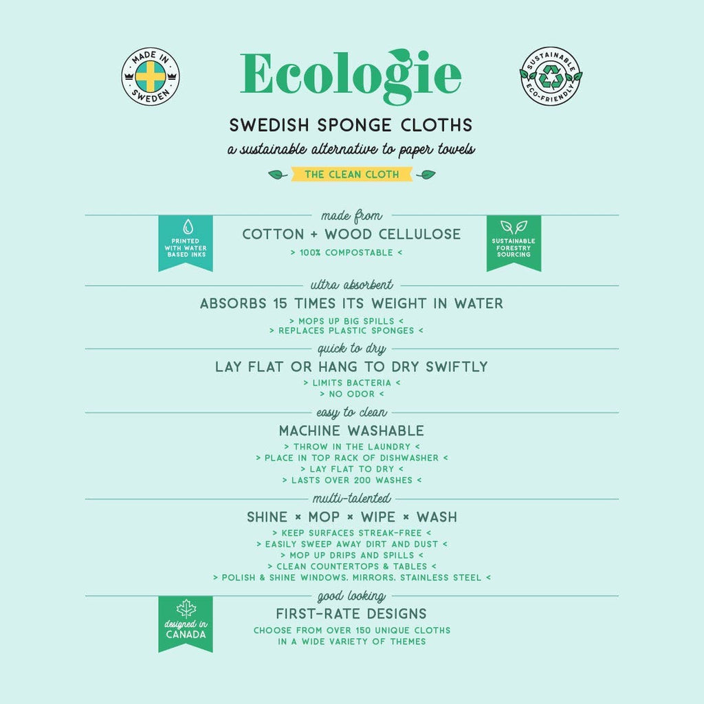 Ecologie - Cat Nap Swedish Dishcloth