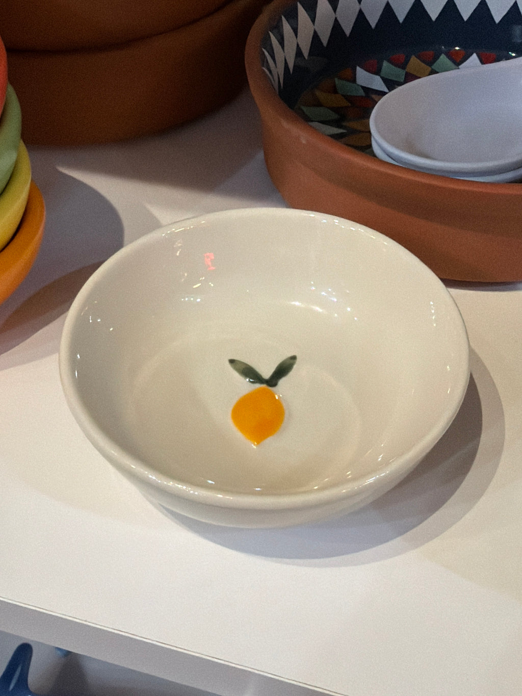 Danica - Pinch Bowl Petite Motif Lemon
