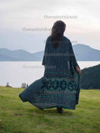 The Eastern Loom - Silk Soft Kimono | Upcycle Luxury Robe - One Size