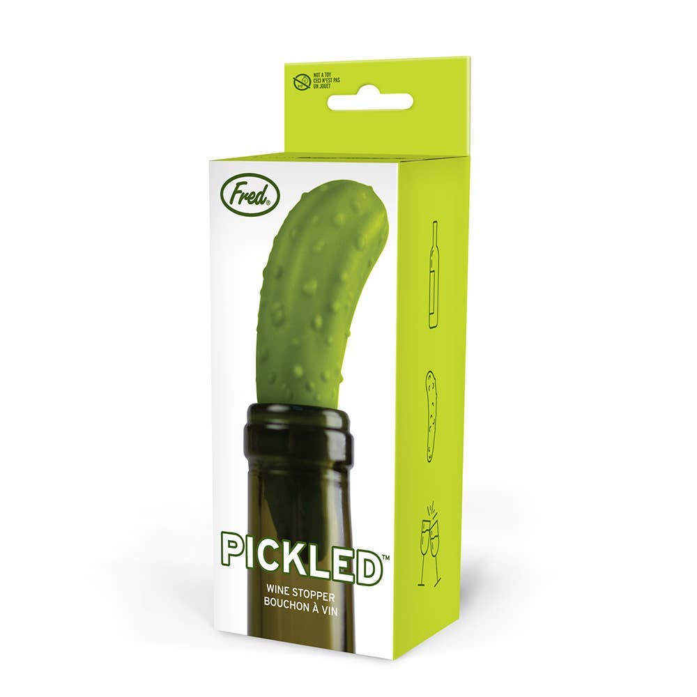 Fred & Friends Pickled Pickle Bottle Stopper - Thumbnail 4