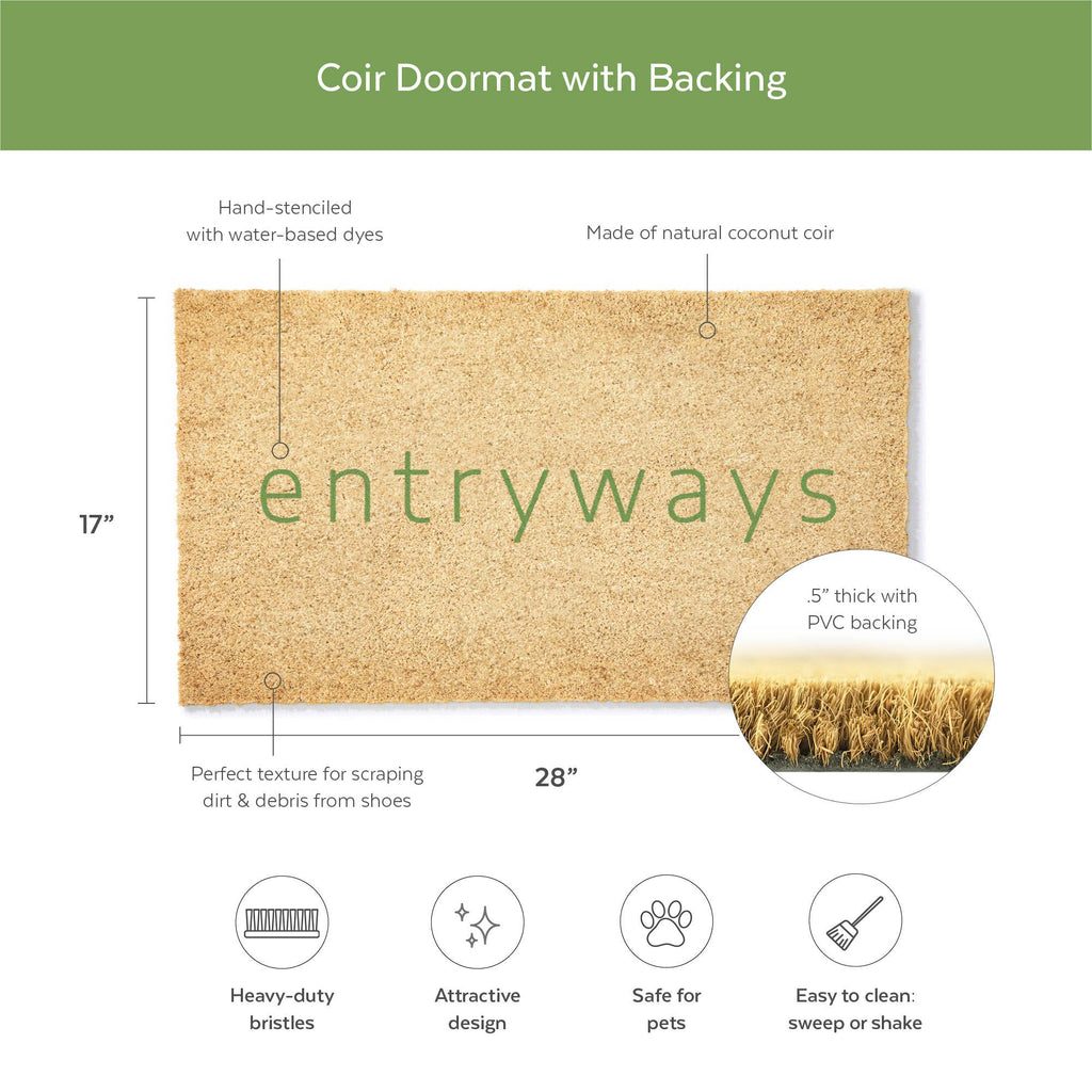 Entryways - Mediterranean Bloom Coir Doormat