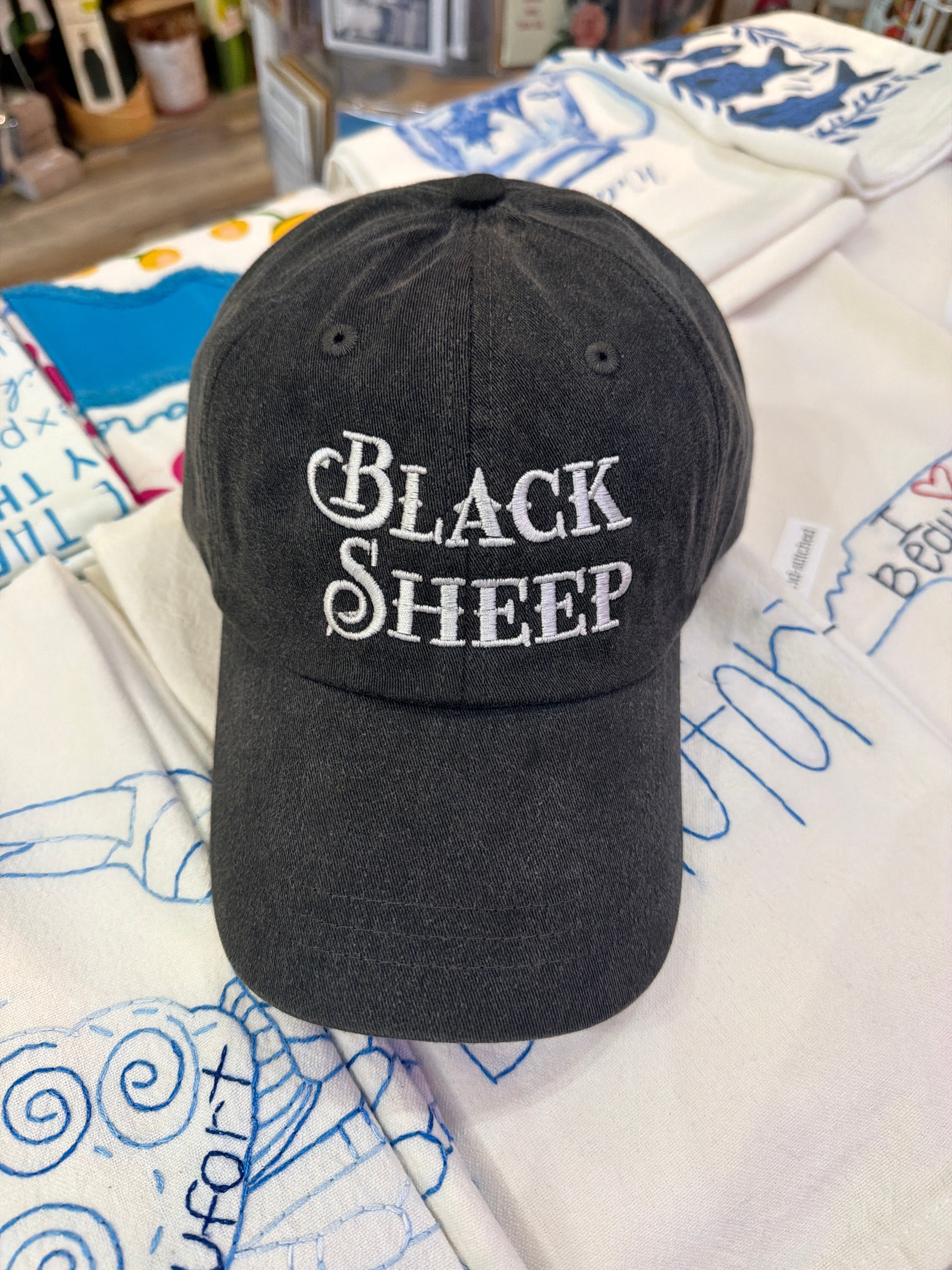 Pizer Dog - Embroidered Black Sheep Hats