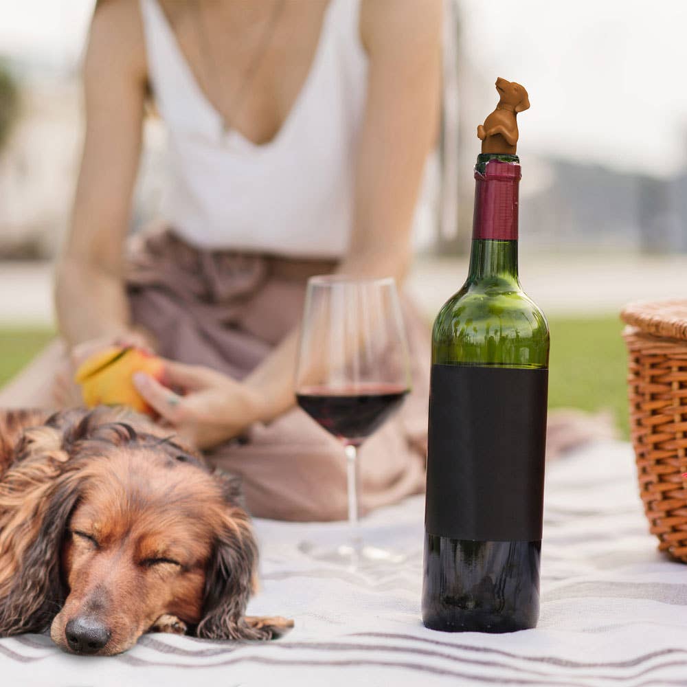 Fred & Friends Winer Dog Dachshund Bottle Stopper - Thumbnail 5