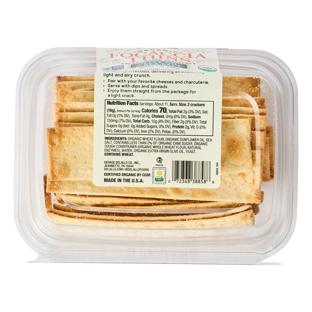 Delallo - Organic Focaccia Thins