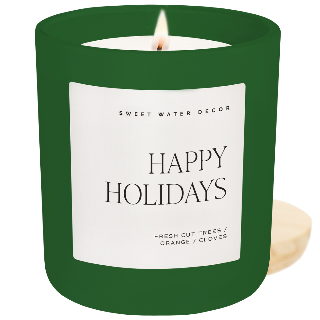 Sweet Water Decor - Happy Holidays 15 oz Soy Candle