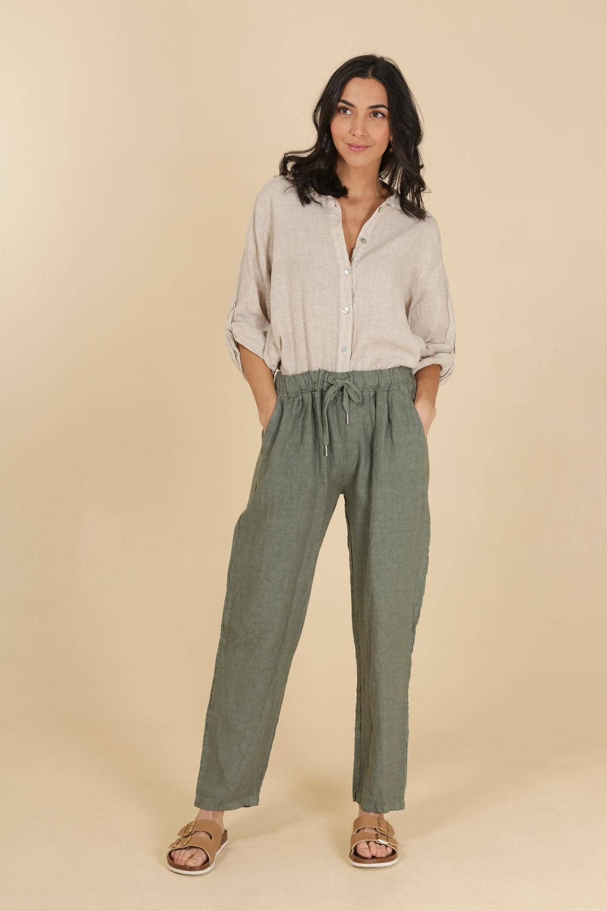 la maison des fibres naturelles - 100% linen shirt 620159