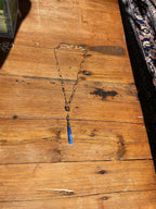 Live Oak Designs - 17” Oval Chain with Lapis Pendant