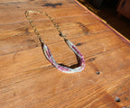 Live Oak Designs - 17” Sapphire Umbra Spinel 3 Rows with Oval Chain