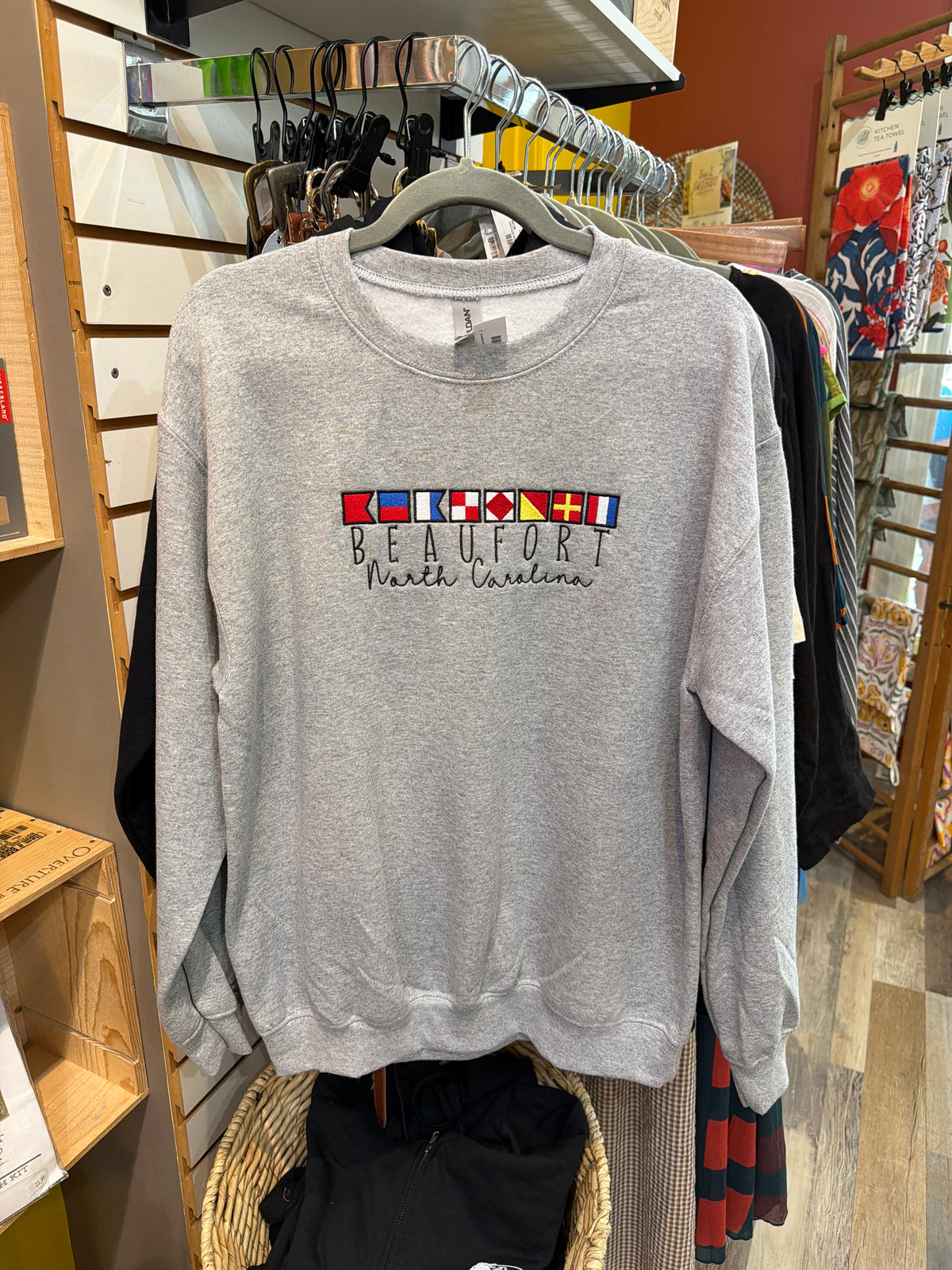 Pizer Dog - “Beaufort” Nautical Flags Embroidered Sweatshirt