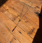 Live Oak Designs - 18” Oval Chain with Amethyst Pendant