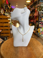 Live Oak Designs - Pearl and Peridot Pendant Necklace