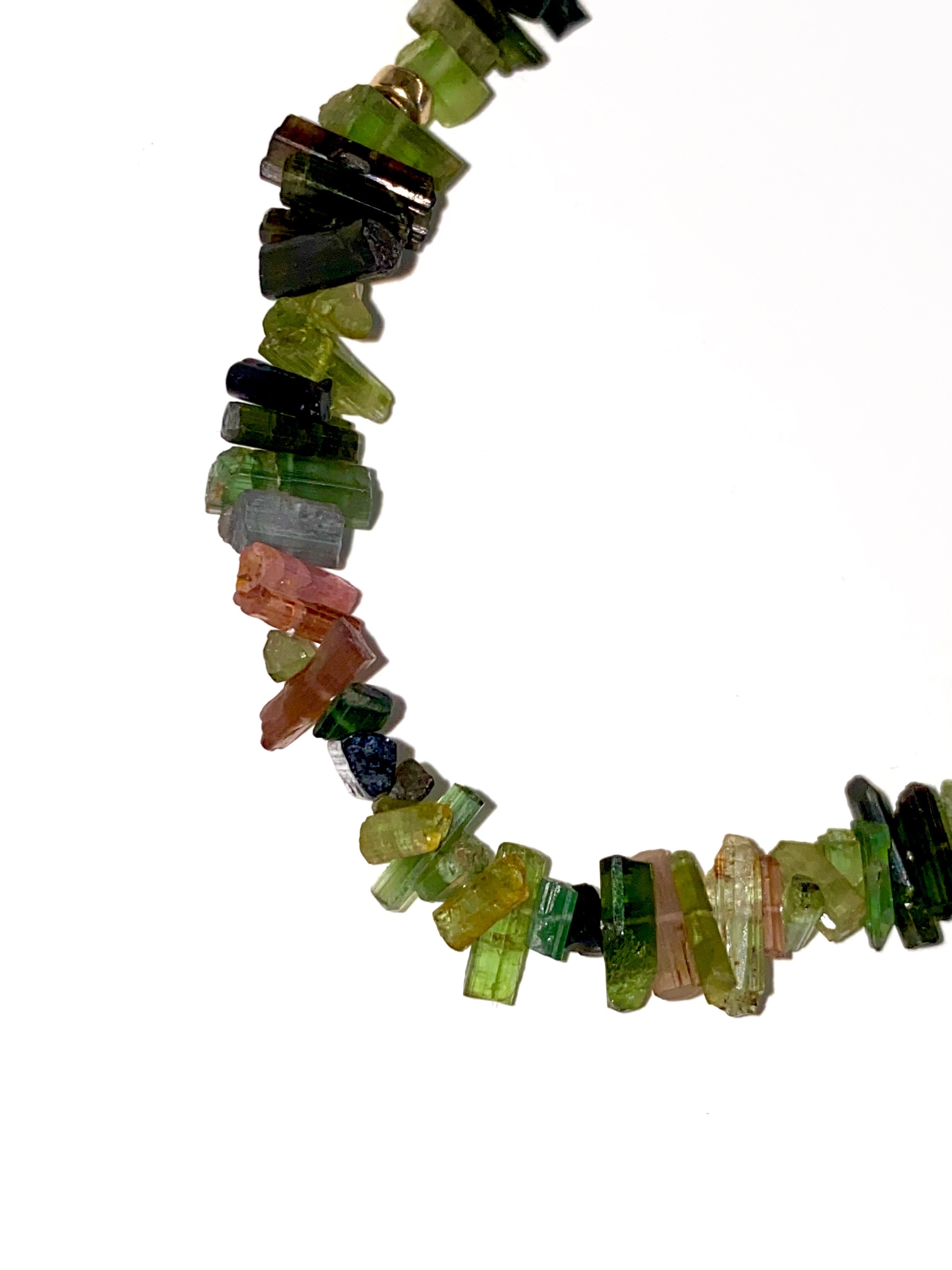 Live Oak Designs - Watermelon Tourmaline Crystal Necklace