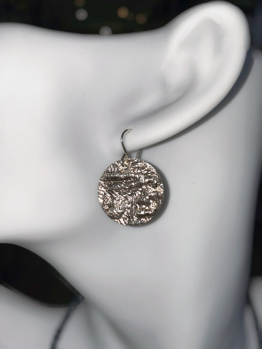 Live Oak Designs - Argentium Articulated Disk Earrings