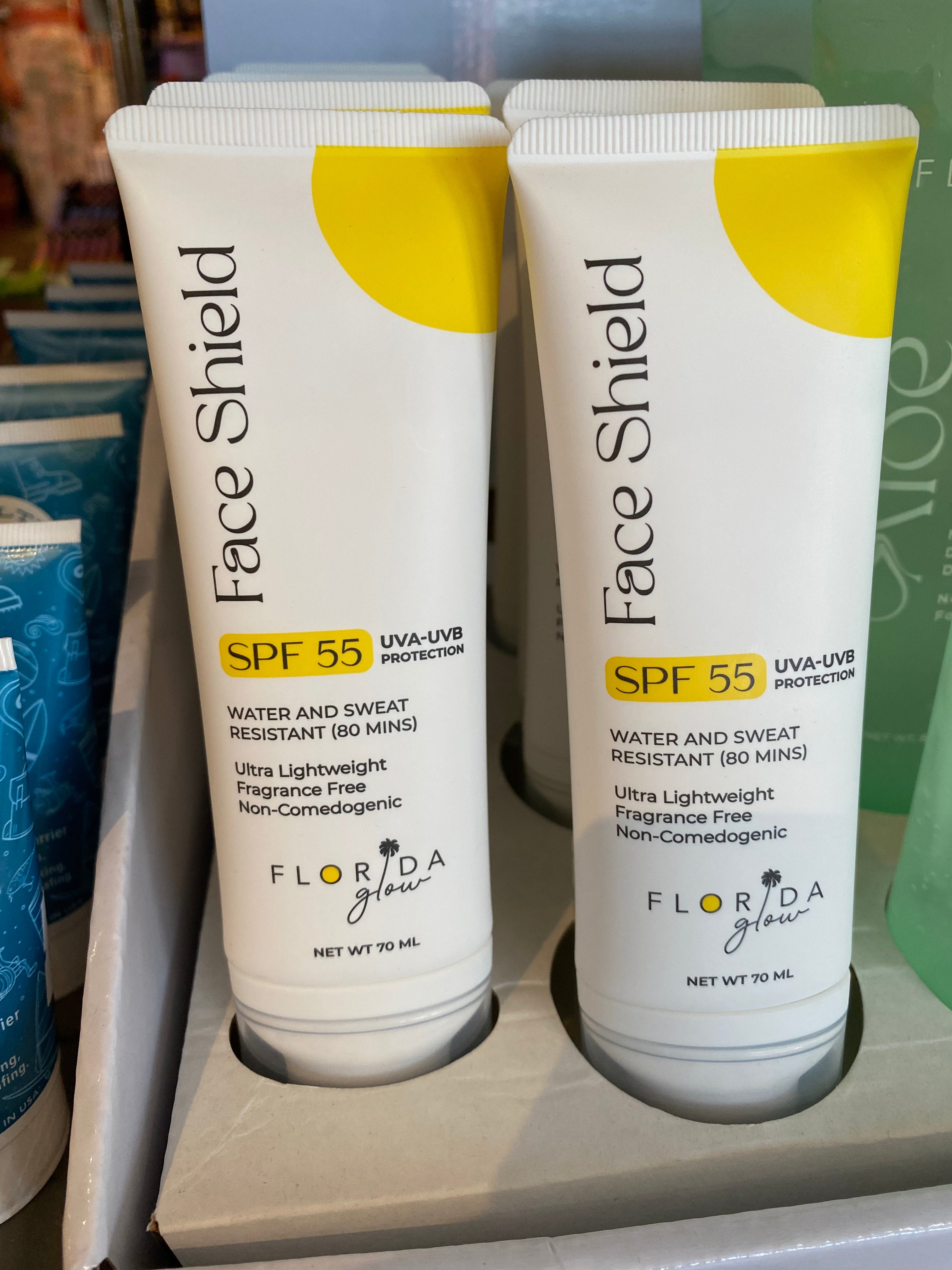 Florida Glow -SPF 55  Face Shield Sunscreen Lotion for Face