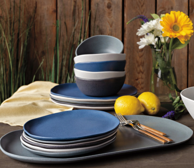 Now Designs by Danica Fresco Melamine Platter - Riverstone