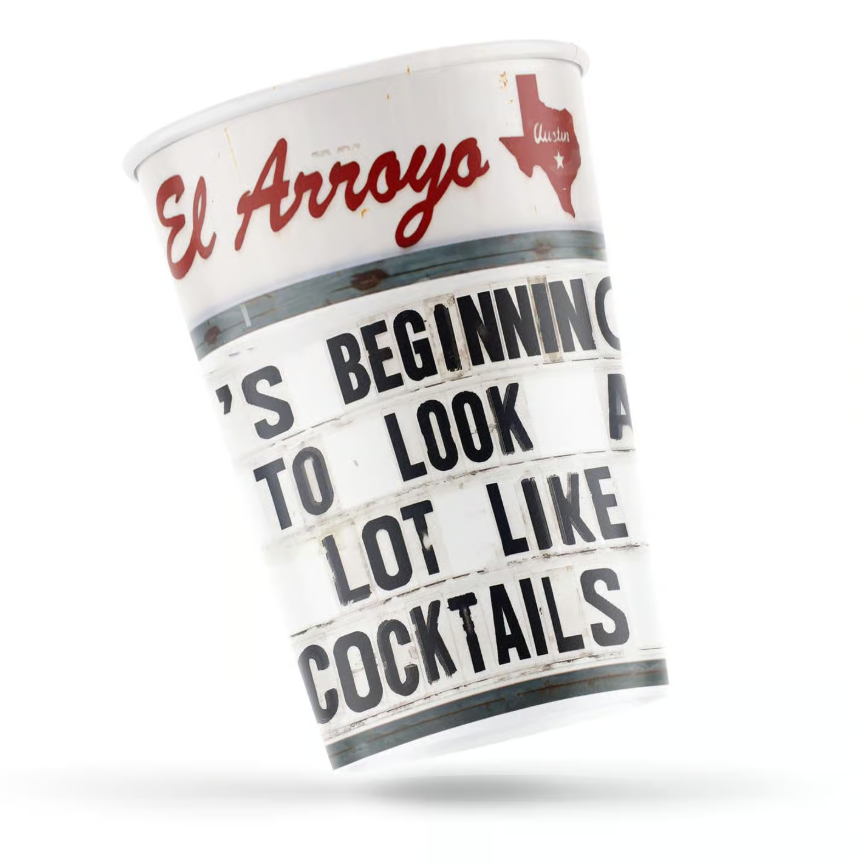 El Arroyo - 12oz Holiday Party Cups Pack of 12