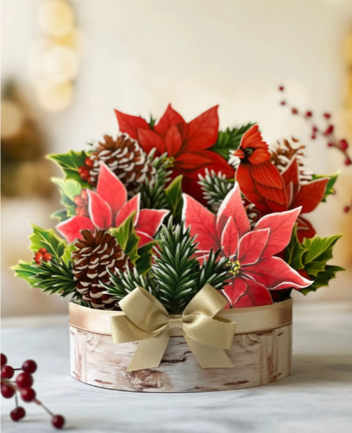 Freshcut Paper - Pop Up Birch Pointsettia