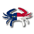 House of Swank Clothing - NC Flag Crab Sticker