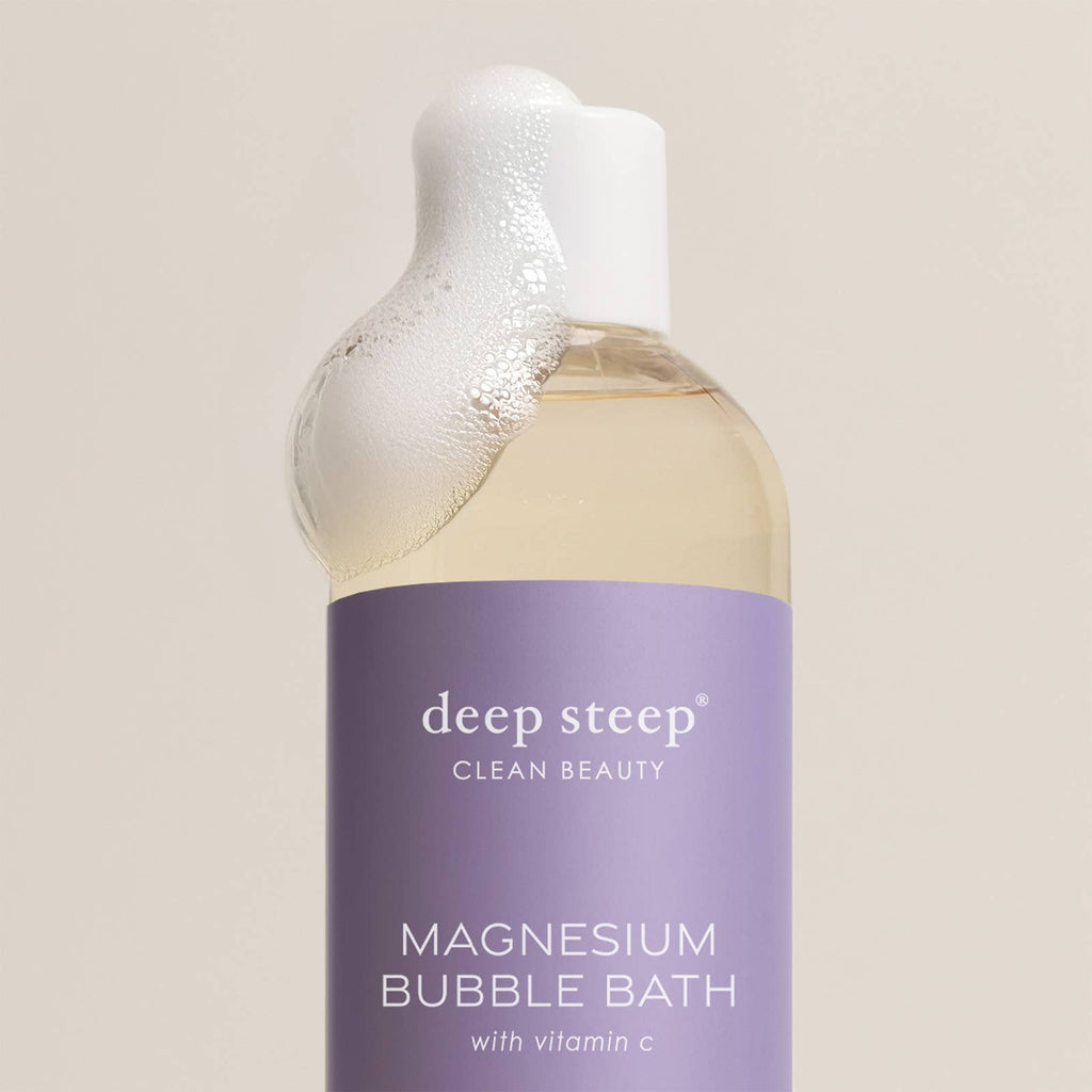 Deep Steep Clean Beauty - Lavender Chamomile Magnesium Bubble Bath with Vitamin C