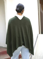 Dolma - Cashmere Poncho Seaweed 