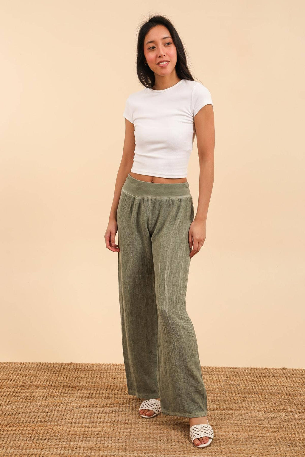 la maison des fibres naturelles - Cold dye pants 921 10% linen 90% cotton