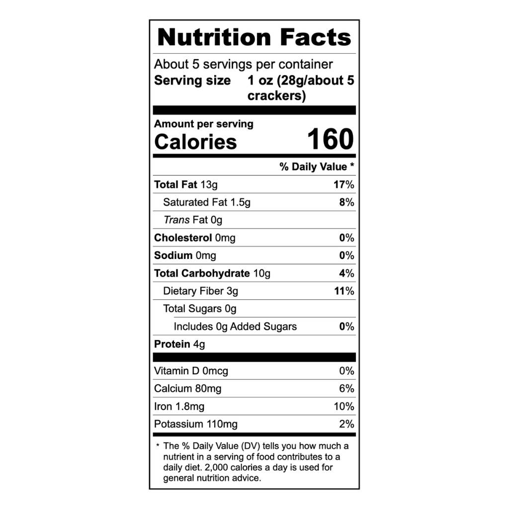 Top Seedz - NEW: Salt-Free Crackers- 5oz -