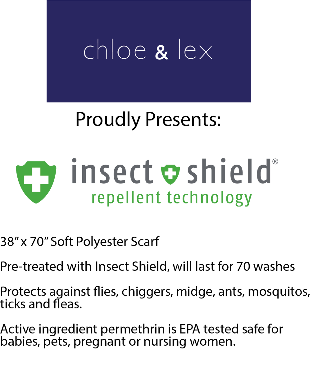 Insect Shield Protection Bug Repellent Clothing Womens Scarf