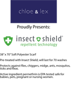 Insect Shield Protection Bug Repellent Clothing Womens Scarf